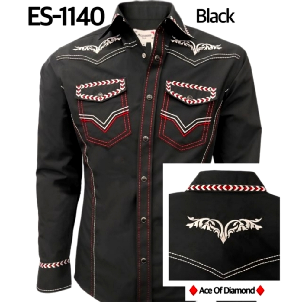 1140 black shirt cowboys B1